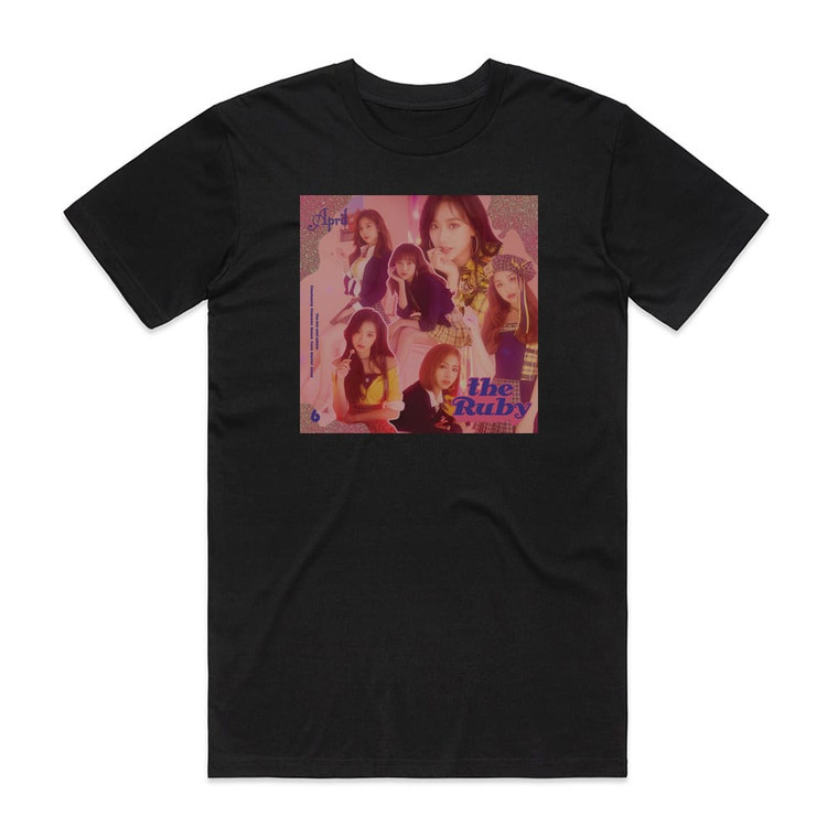 APRIL The Ruby Album Cover T-Shirt Black