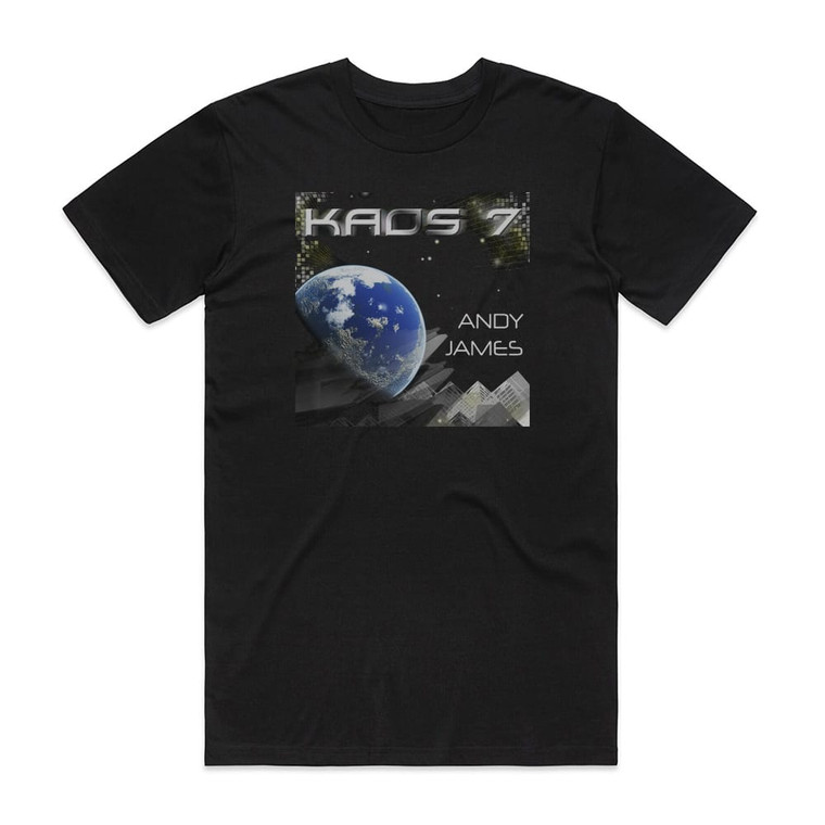 Andy James Kaos 7 Album Cover T-Shirt Black