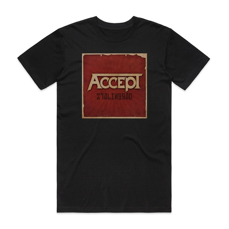 Accept Stalingrad Album Cover T-Shirt Black