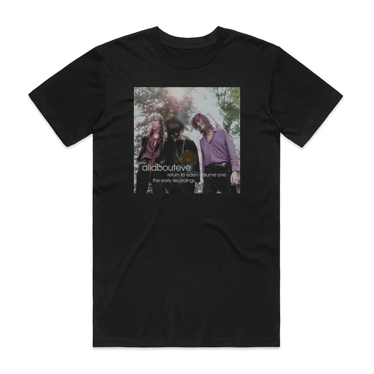 All About Eve Return To Eden Volume 1 The Early Recordings Album Cover T-Shirt Black