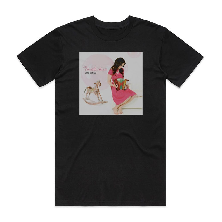 Anne Hvidsten The Bubble Burst Album Cover T-Shirt Black