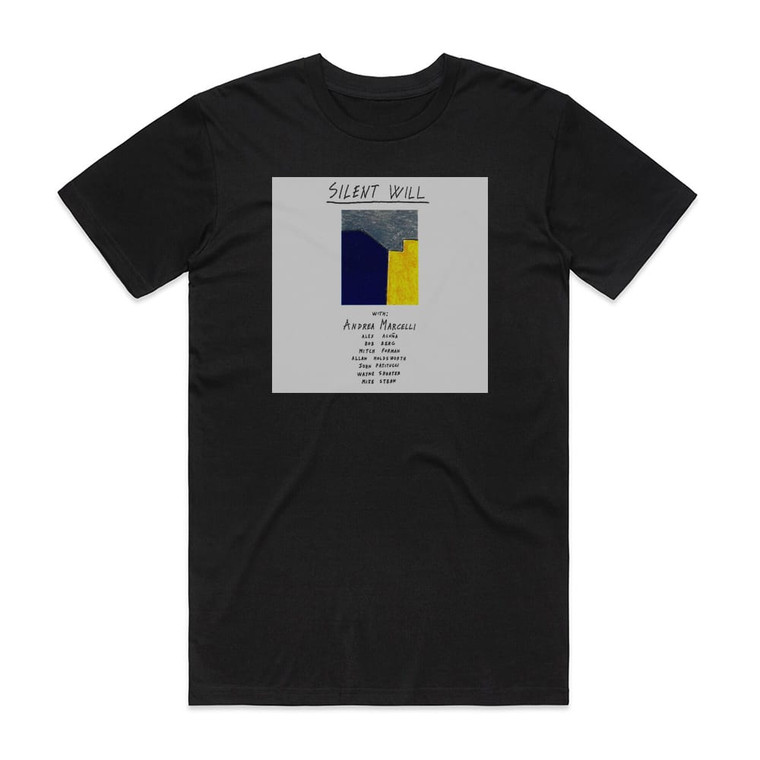 Andrea Marcelli Silent Will Album Cover T-Shirt Black
