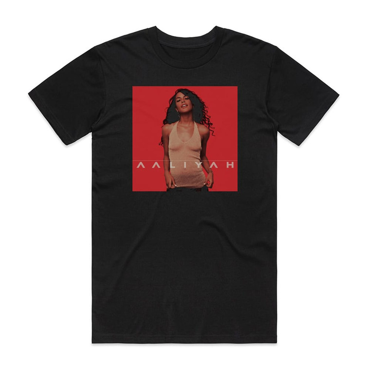 Aaliyah Aaliyah 1 Album Cover T-Shirt Black