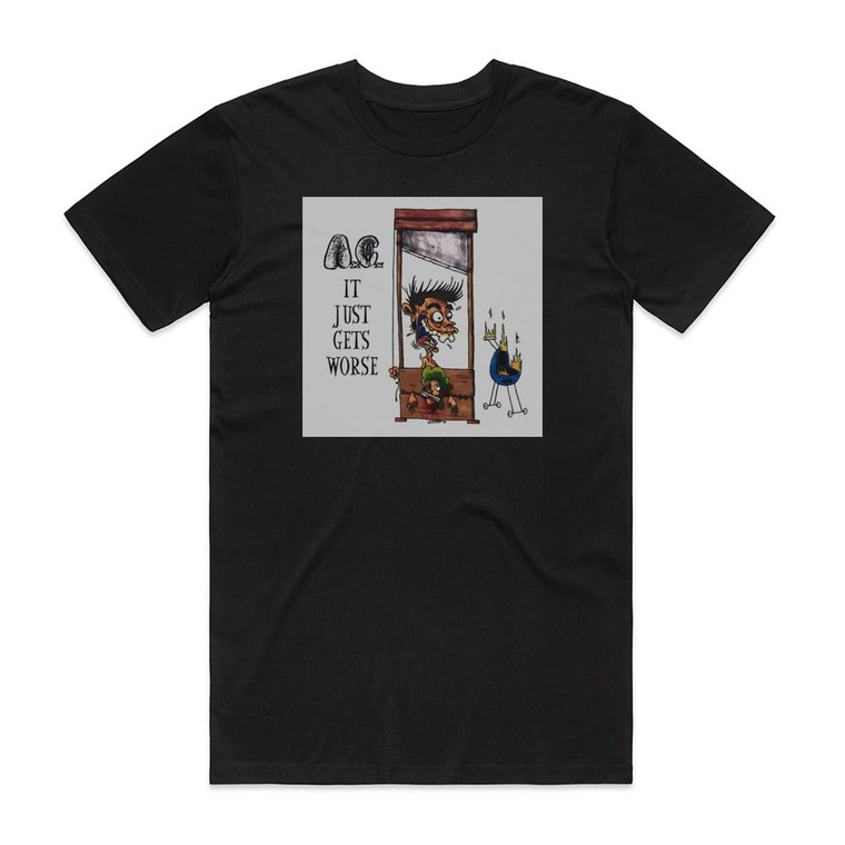 Anal Cunt It Just Gets Worse Album Cover T-Shirt Black