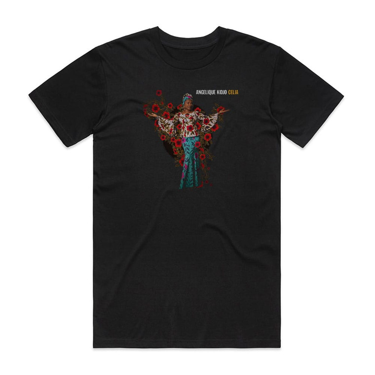 Angelique Kidjo Celia Album Cover T-Shirt Black