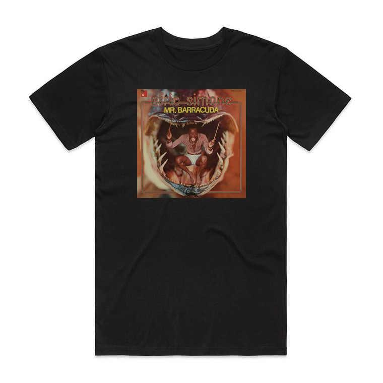 Afric Simone Mr Barracuda Album Cover T-Shirt Black