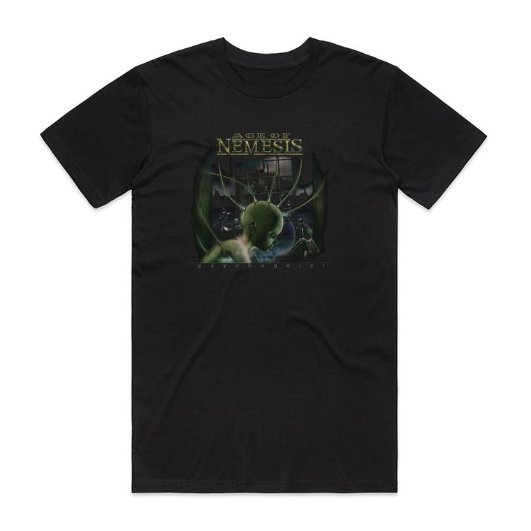 Age of Nemesis Psychogeist Album Cover T-Shirt Black