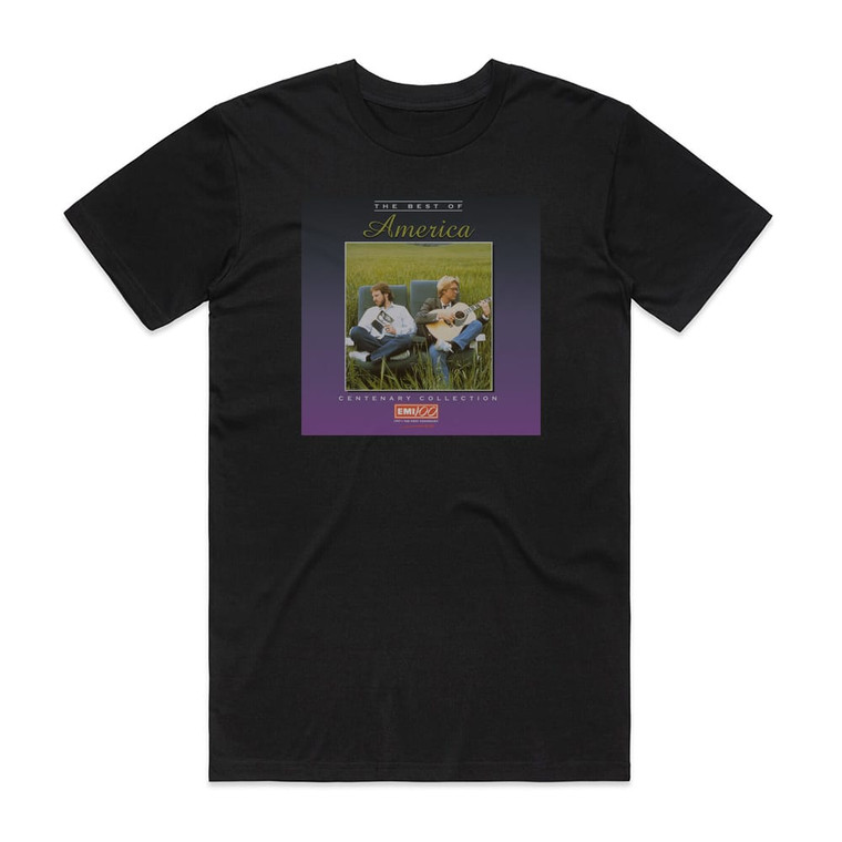 America Premium Gold Collection Album Cover T-Shirt Black