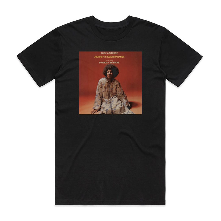 Alice Coltrane Journey In Satchidananda Album Cover T-Shirt Black Alice Coltrane Journey In Satchidananda Album Cover T-Shirt Black