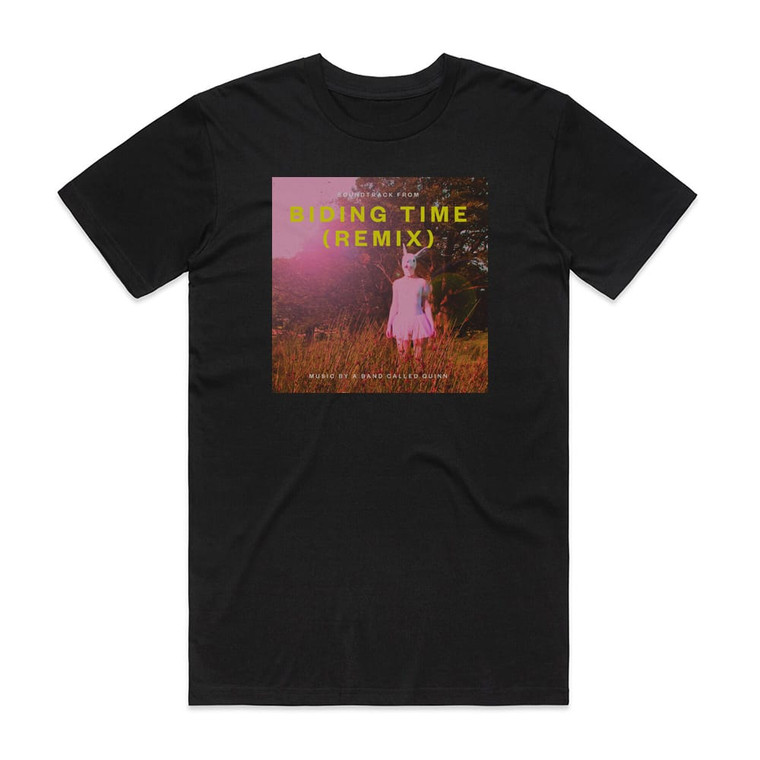 A Band Called Quinn Soundtrack To Biding Time Remix Album Cover T-Shirt Black