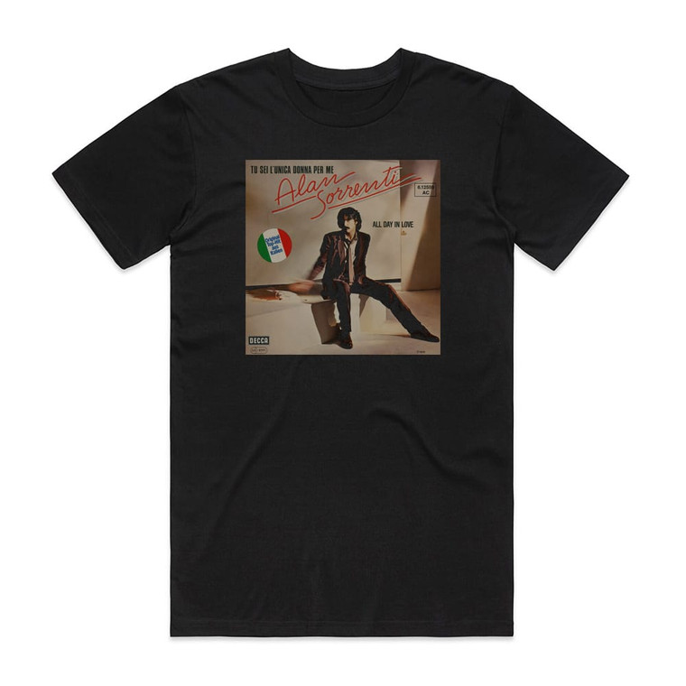 Alan Sorrenti Tu Sei Lunica Donna Per Me Album Cover T-Shirt Black