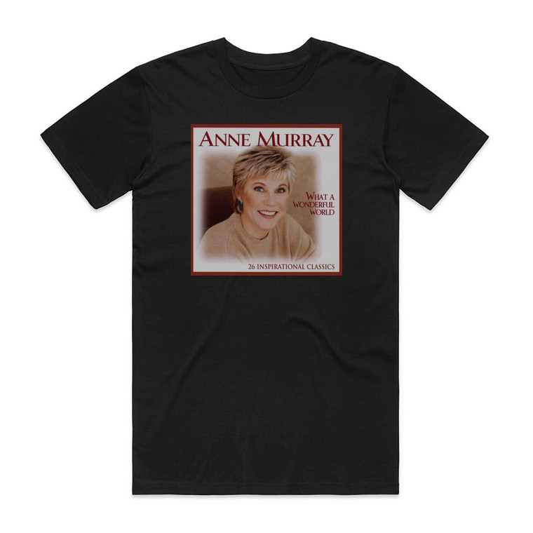 Anne Murray What A Wonderful World Album Cover T-Shirt Black
