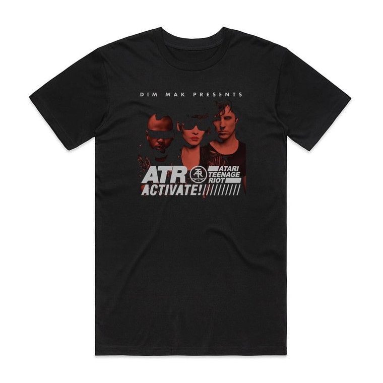 Atari Teenage Riot Activate Ep Album Cover T-Shirt Black