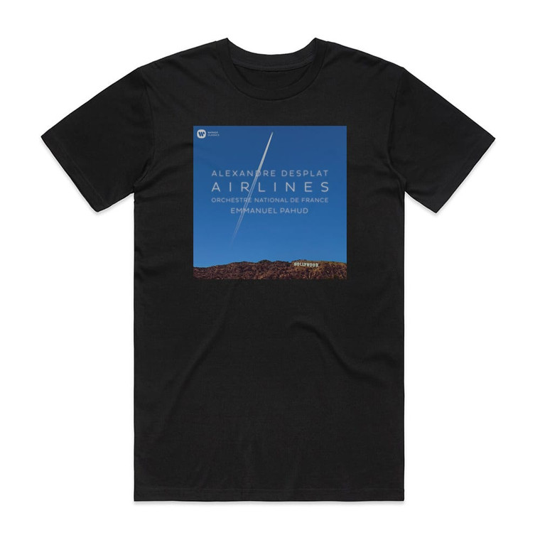 Alexandre Desplat Airlines Album Cover T-Shirt Black