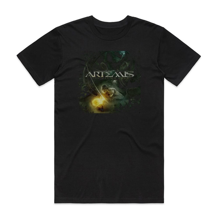 Age of Artemis The Waking Hour Album Cover T-Shirt Black