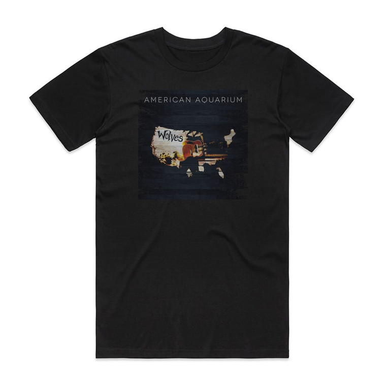 American Aquarium Wolves Album Cover T-Shirt Black