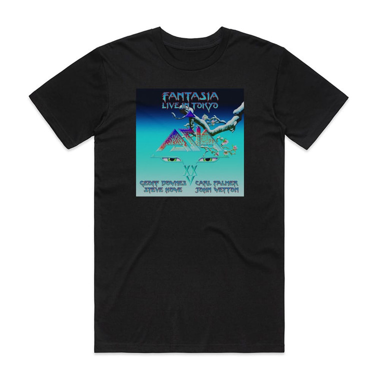 Asia Fantasia Live In Tokyo Album Cover T-Shirt Black