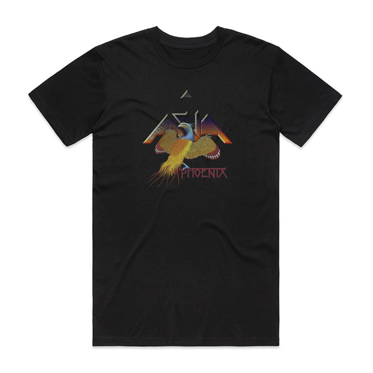 Asia Phoenix Album Cover T-Shirt Black