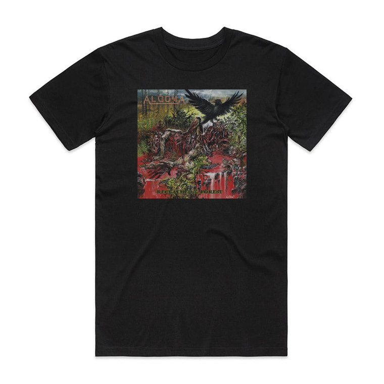 Algoma Reclaimed By The Forest Album Cover T-Shirt Black