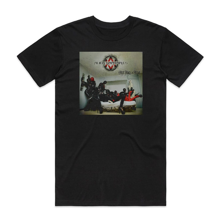 Alien Vampires Harsh Drugs N Bdsm Album Cover T-Shirt Black