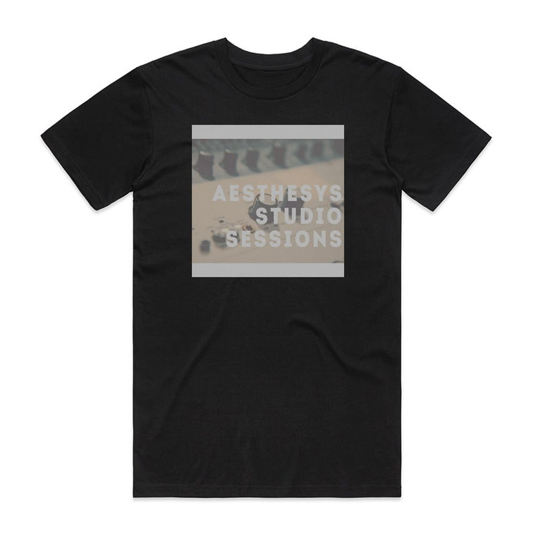 Aesthesys Studio Sessions Album Cover T-Shirt Black