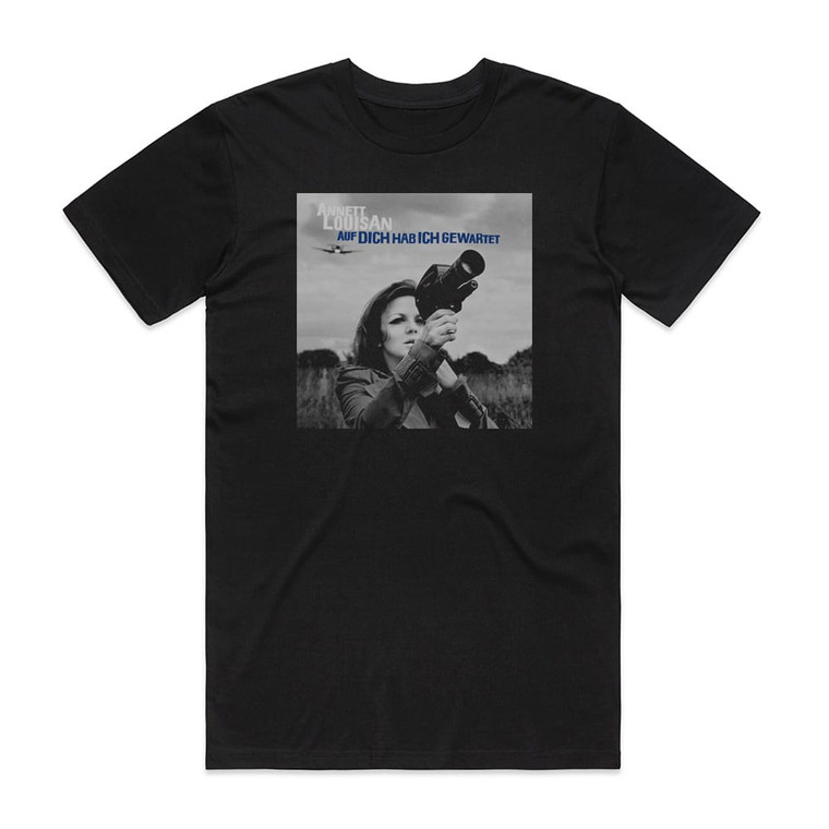 Annett Louisan Auf Dich Hab Ich Gewartet Album Cover T-Shirt Black