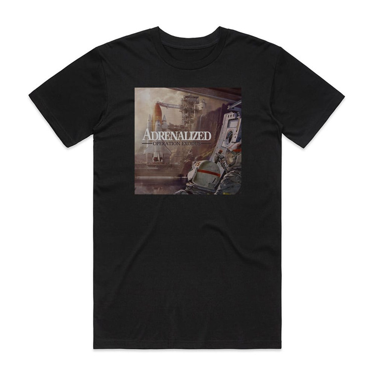 Adrenalized Operation Exodus Album Cover T-Shirt Black