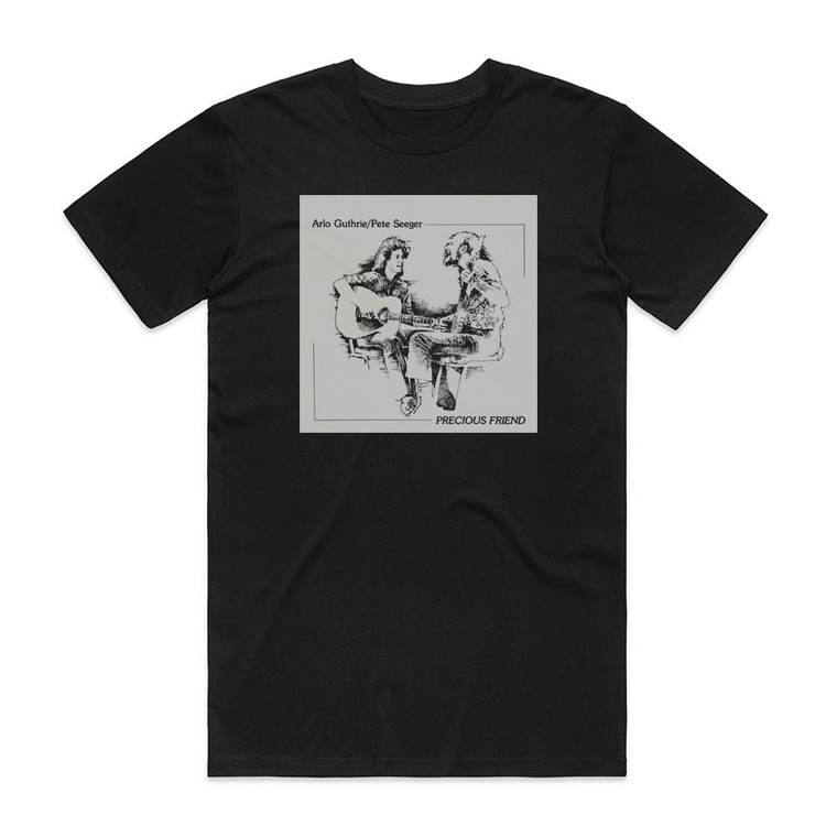 Arlo Guthrie Precious Friend Album Cover T-Shirt Black
