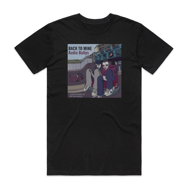 Audio Bullys Back To Mine Album Cover T-Shirt Black Audio Bullys Back To Mine Album Cover T-Shirt Black