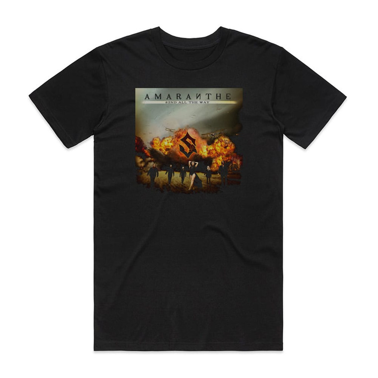 Amaranthe 82Nd All The Way Album Cover T-Shirt Black