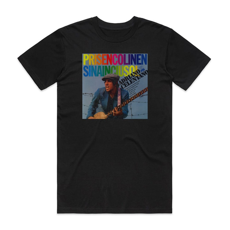 Adriano Celentano Prisencolinensinainciusol Album Cover T-Shirt Black