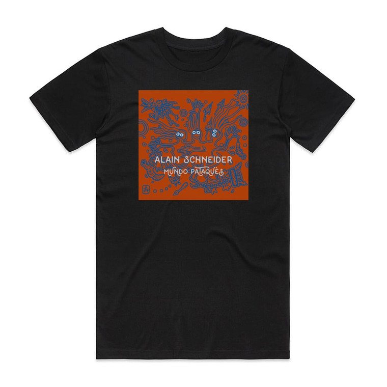 Alain Schneider Mundo Pataqus Album Cover T-Shirt Black