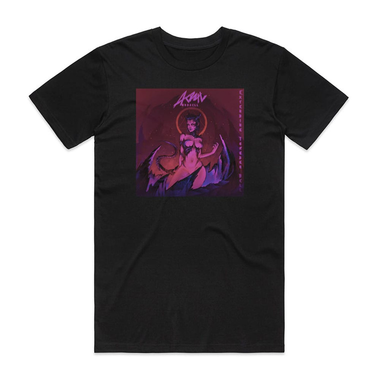 Acryl Madness Extending Through Hell Album Cover T-Shirt Black