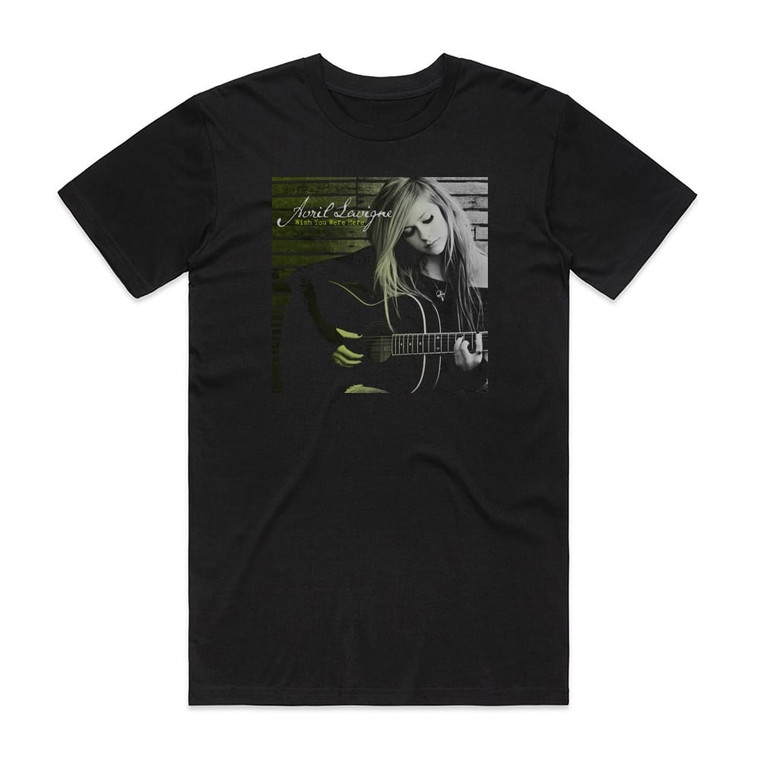 Avril Lavigne Wish You Were Here Album Cover T-Shirt Black