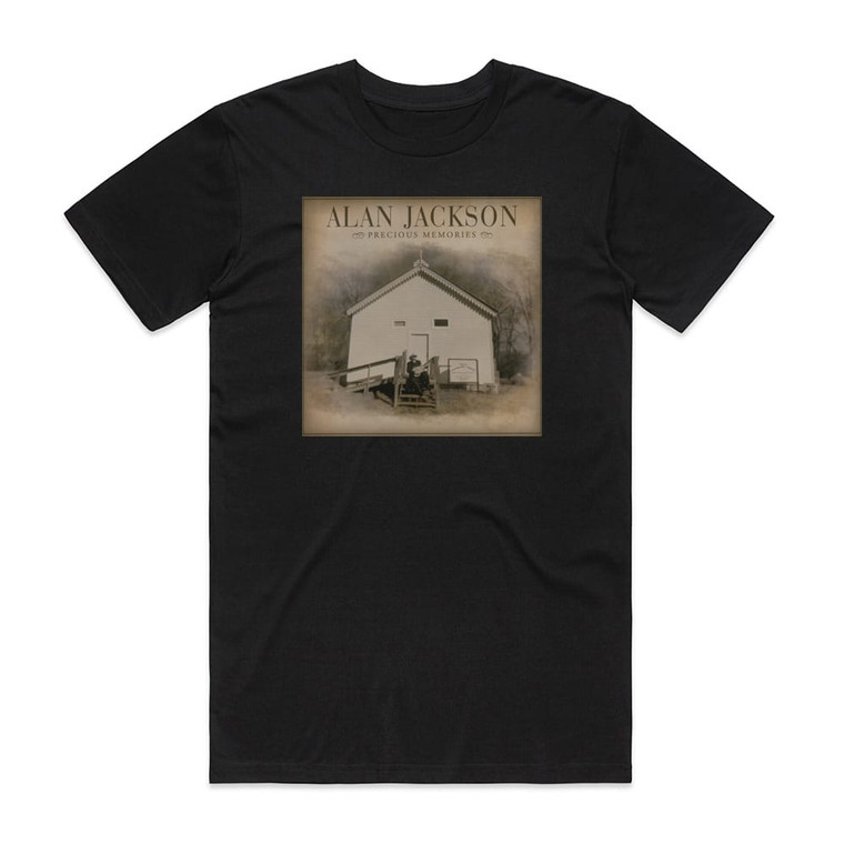 Alan Jackson Precious Memories Album Cover T-Shirt Black