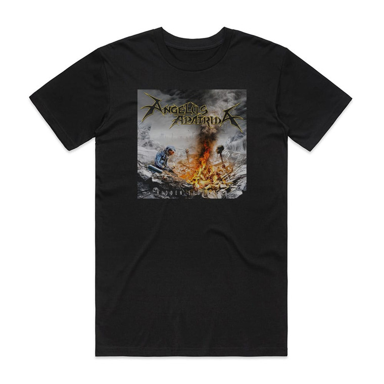 Angelus Apatrida Hidden Evolution Album Cover T-Shirt Black