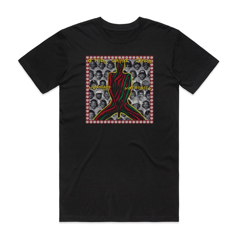 A Tribe Called Quest Midnight Marauders 3 Album Cover T-Shirt Black