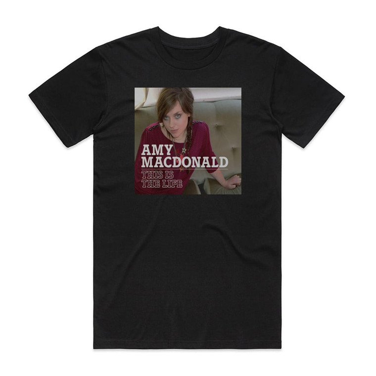 Amy Macdonald This Is The Life Album Cover T-Shirt Black