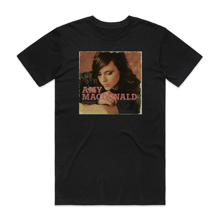 Amy Macdonald This Is The Life 1 Album Cover T-Shirt Black