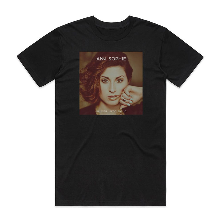 Ann Sophie Silver Into Gold Album Cover T-Shirt Black