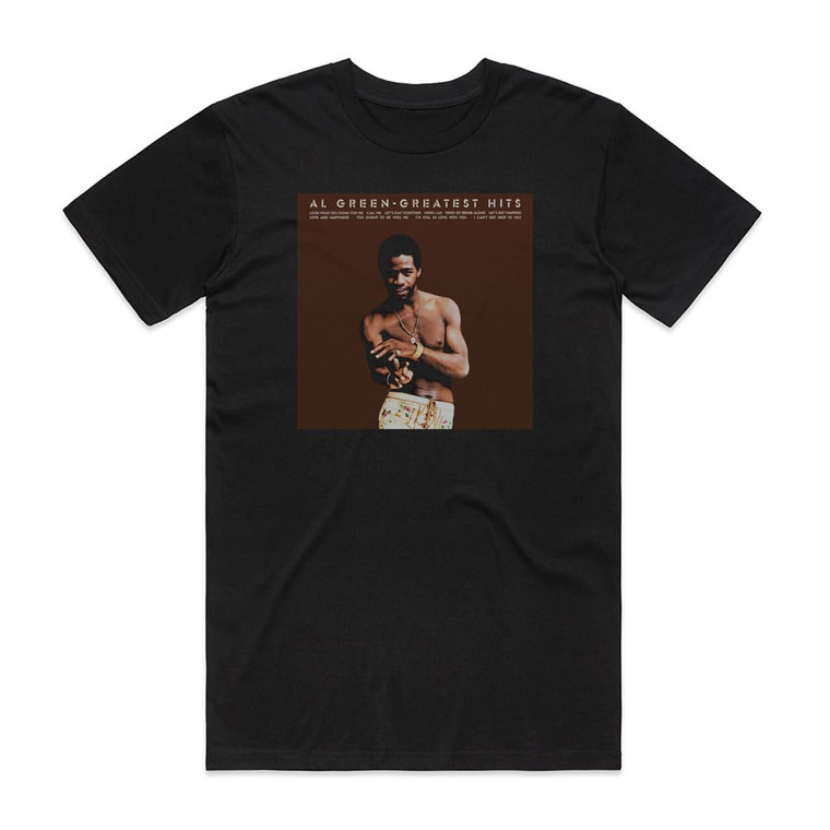 Al Green Greatest Hits Album Cover T-Shirt Black