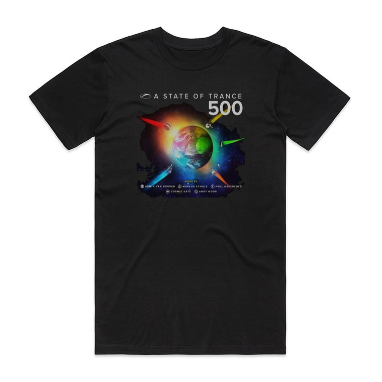 Armin van Buuren A State Of Trance 500 Album Cover T-Shirt Black