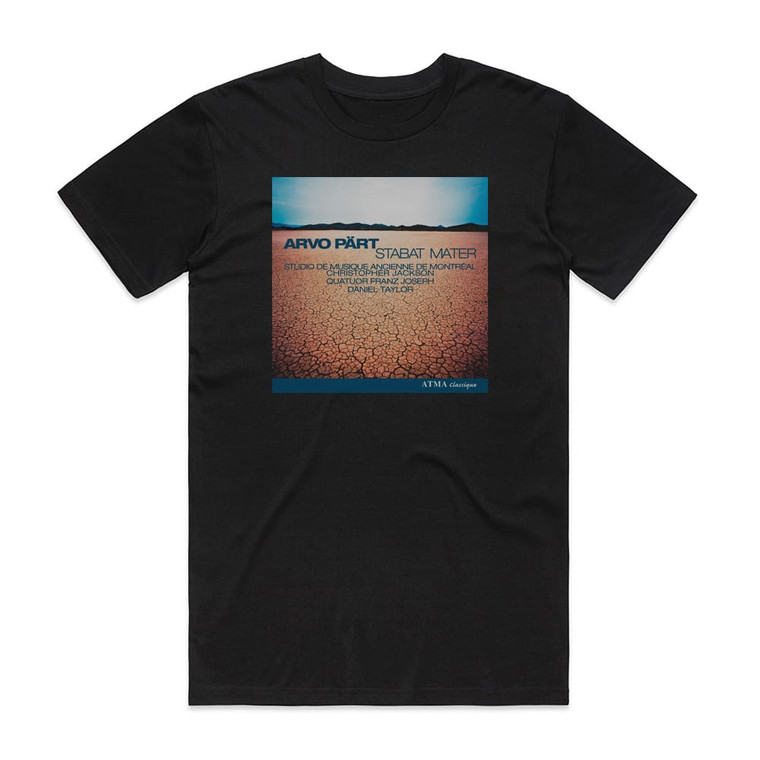 Arvo Part Stabat Mater Album Cover T-Shirt Black