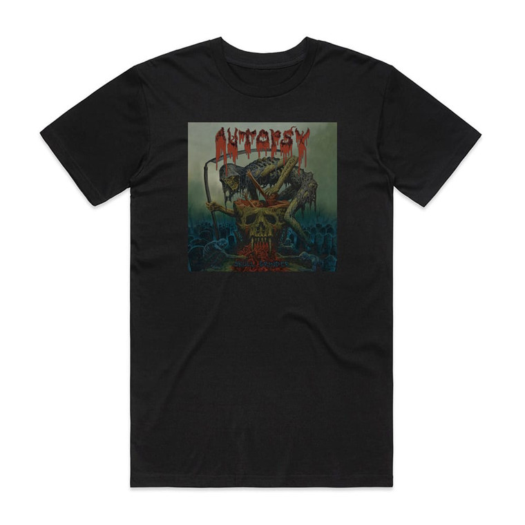 Autopsy Skull Grinder 1 Album Cover T-Shirt Black