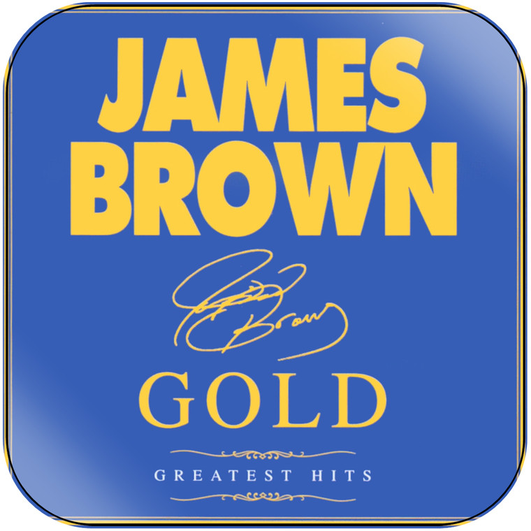 James Brown Gold Album Cover Sticker Album Cover Sticker