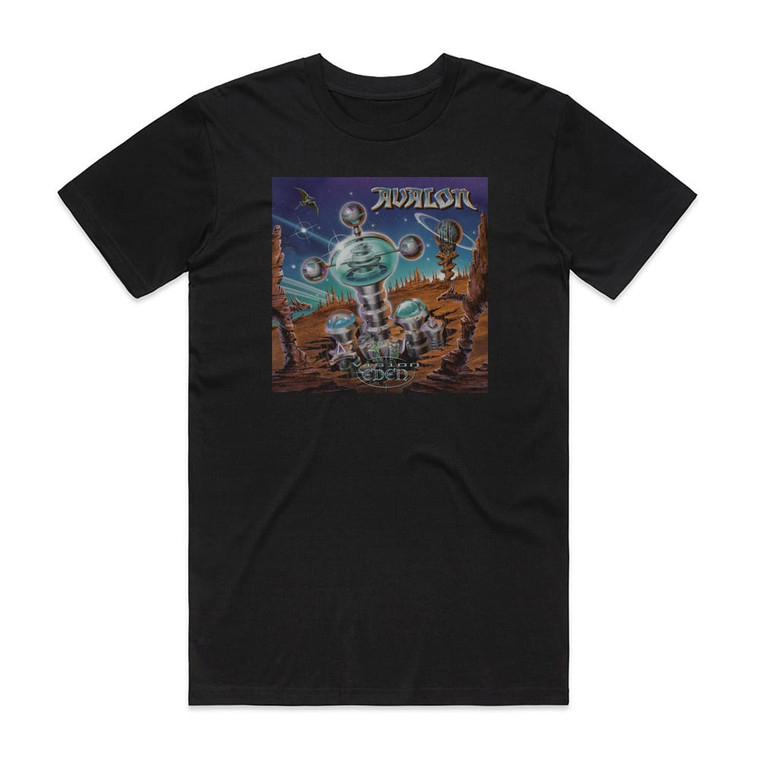 Avalon Vision Eden Album Cover T-Shirt Black