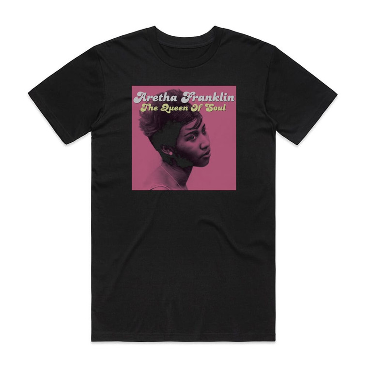 Aretha Franklin The Queen Of Soul 2 Album Cover T-Shirt Black