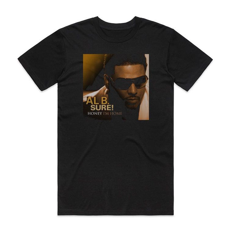 Al B Sure Honey Im Home Album Cover T-Shirt Black