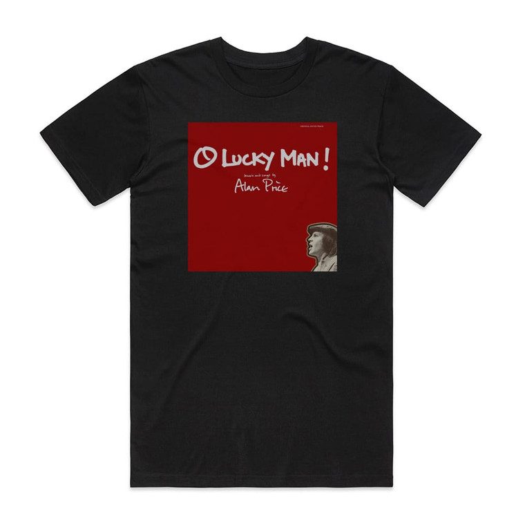 Alan Price O Lucky Man Album Cover T-Shirt Black