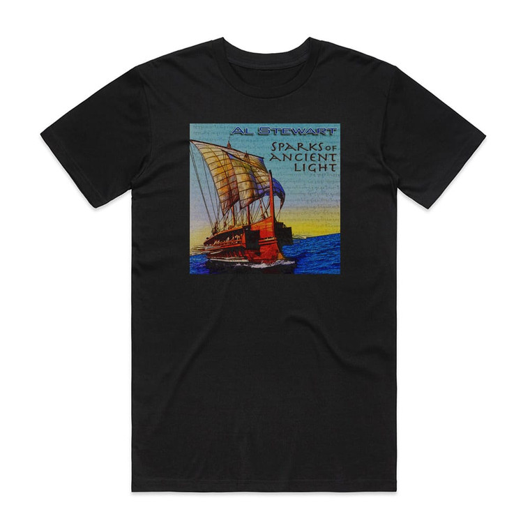 Al Stewart Sparks Of Ancient Light Album Cover T-Shirt Black